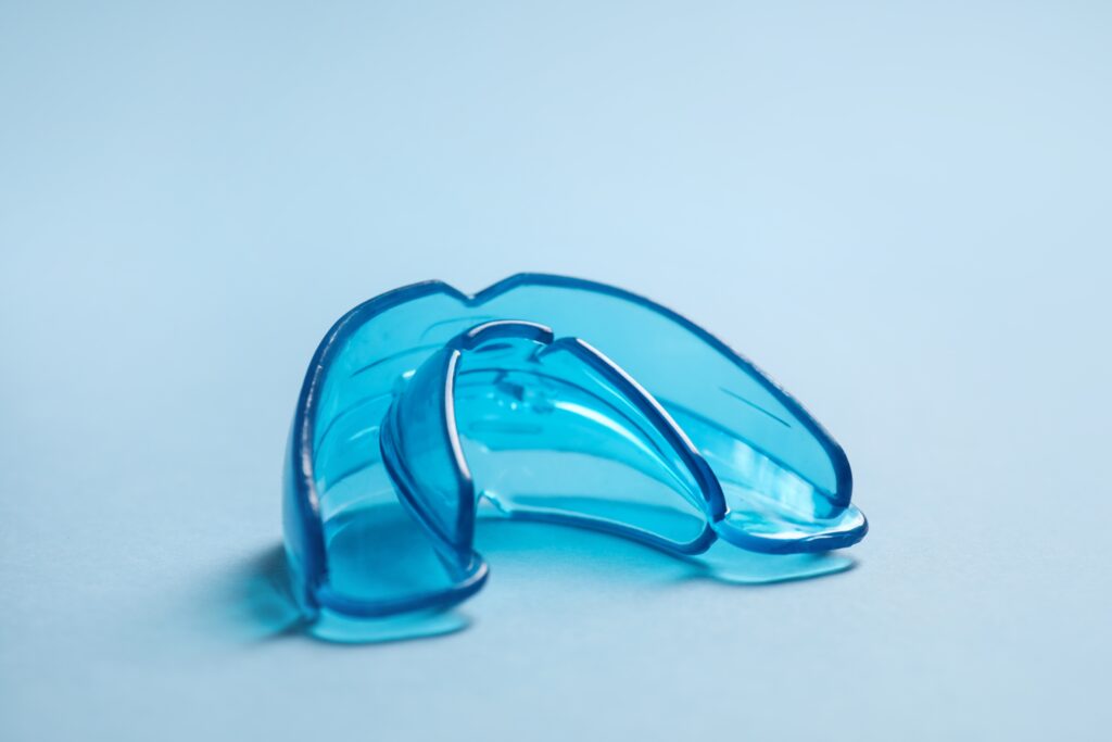 Blue protective mouthguard